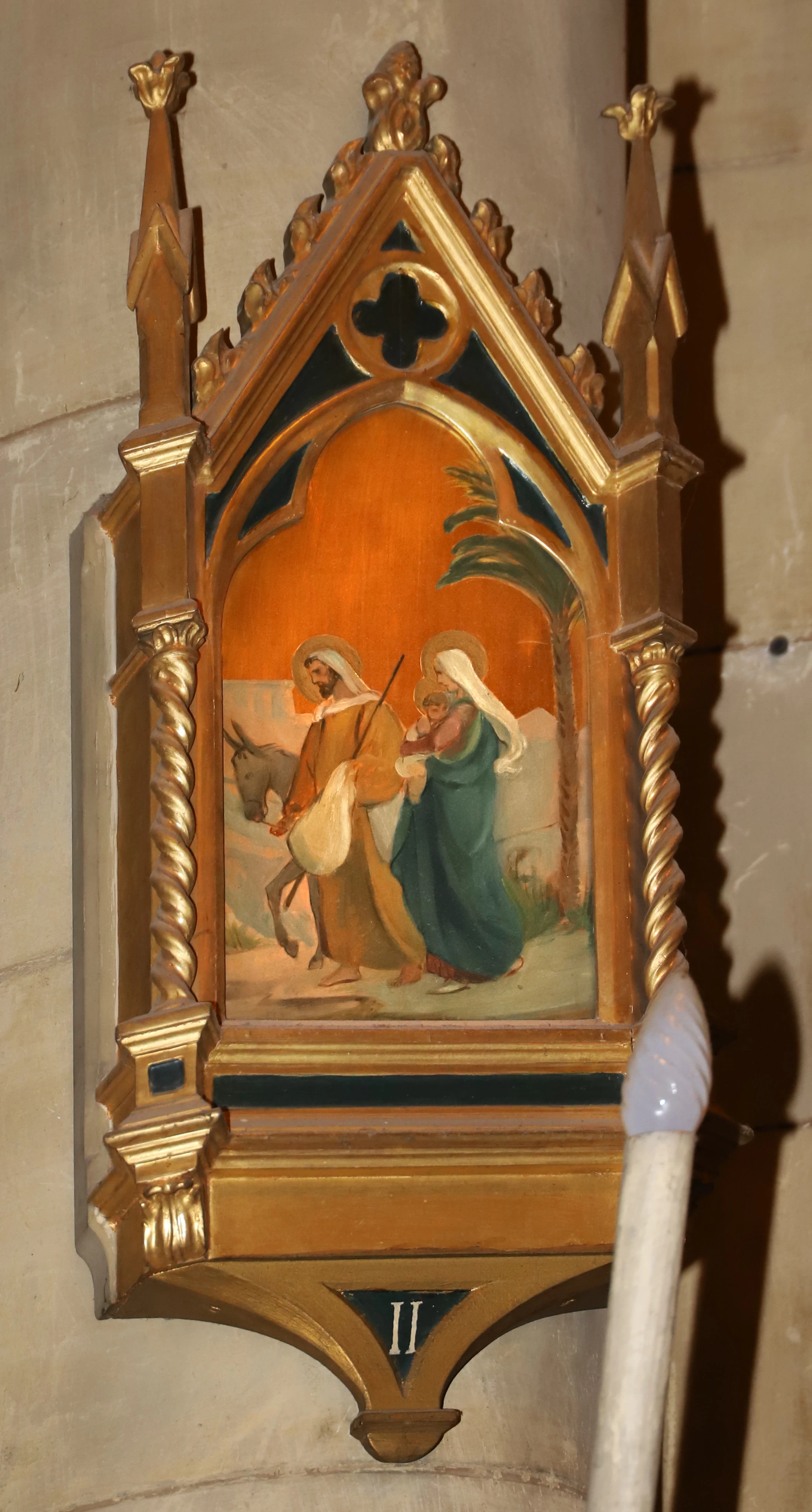 Via Matris, 1929, stazione 2 fuga in Egitto - Chiesa dei sette santi, Firenze